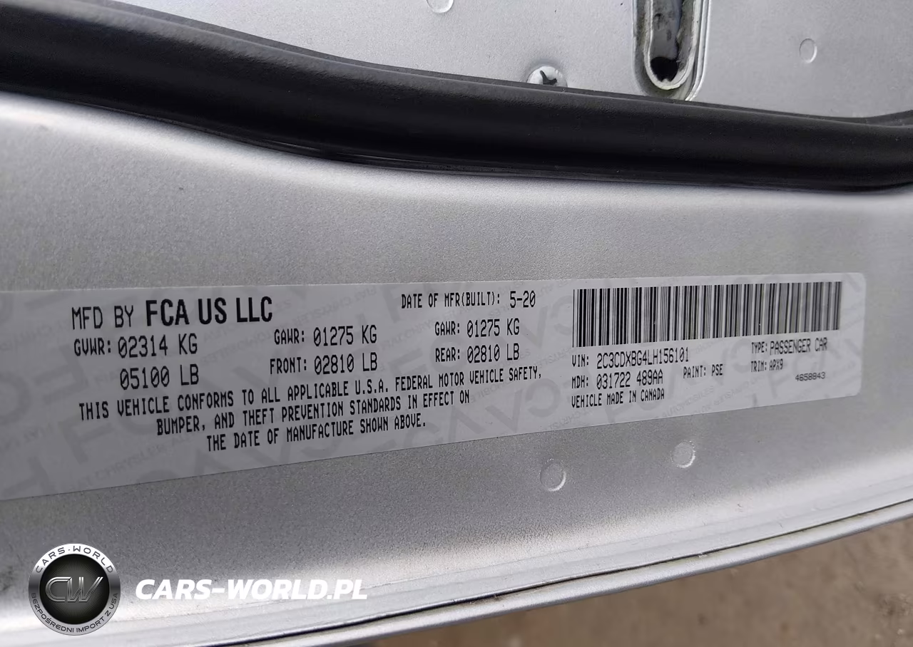 2020 Dodge Charger Sxt Rwd VIN:2C3CDXBG4LH156101 - 9