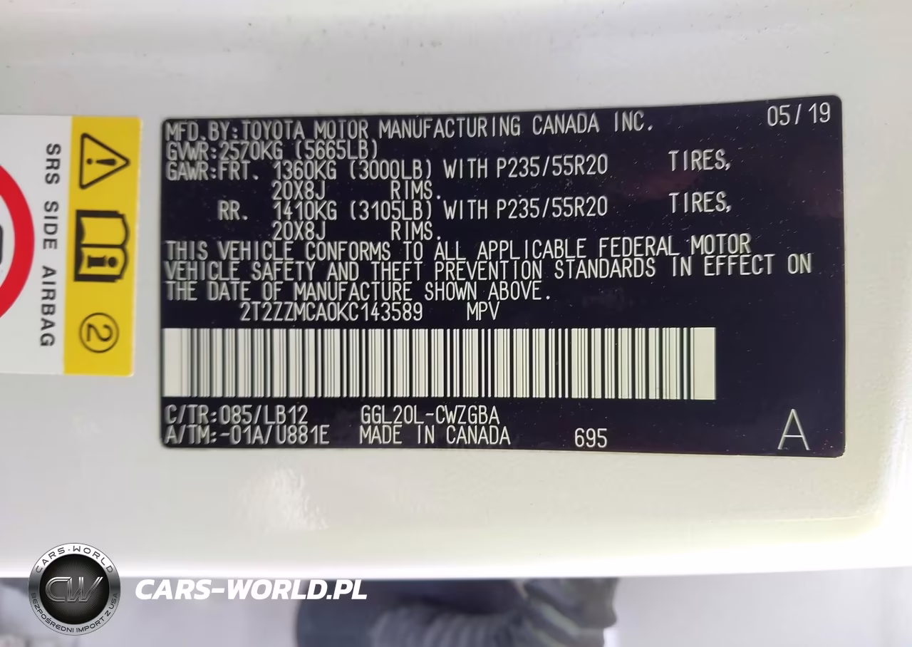2019 Lexus Rx 350 VIN:2T2ZZMCA0KC143589 - 9