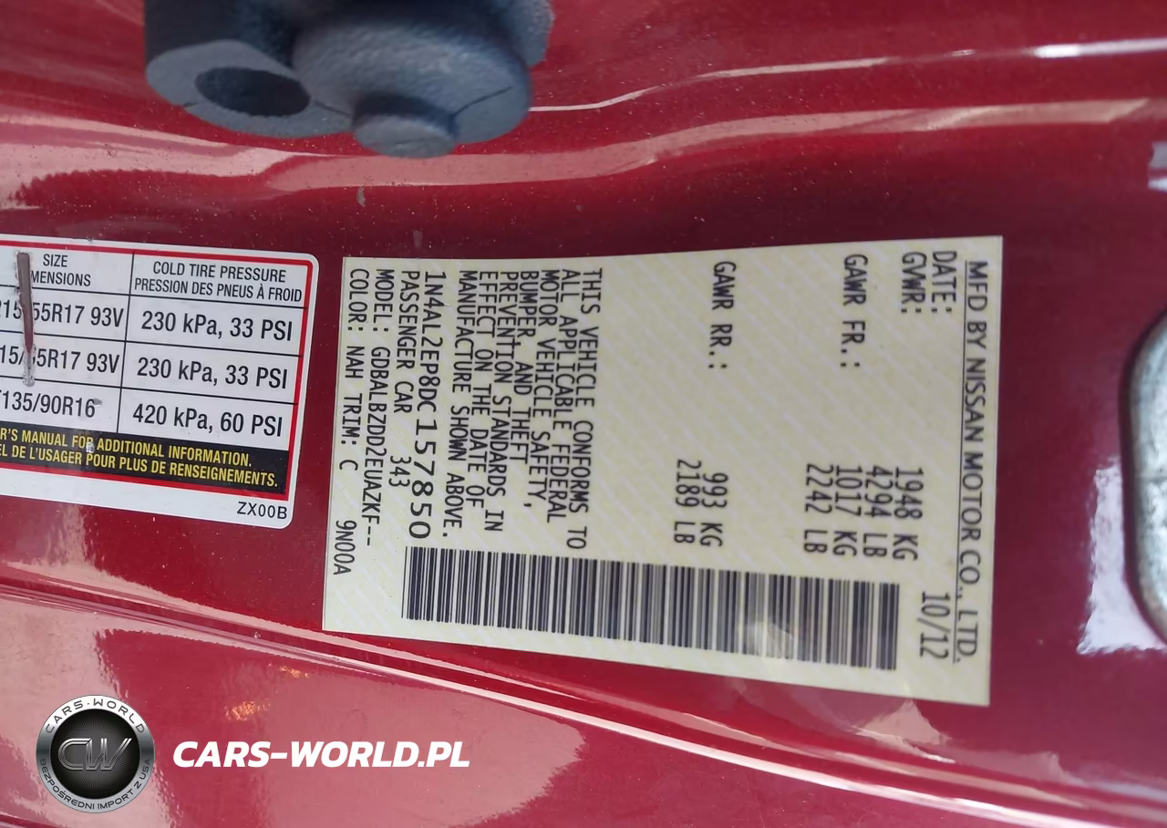 2013 Nissan Altima 2.5 S VIN:1N4AL2EP8DC157850 - 9