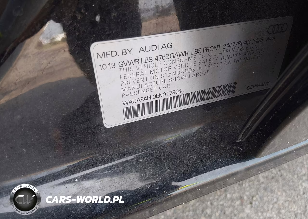 2014 Audi A4 2.0T Premium VIN:WAUAFAFL0EN017804 - 9