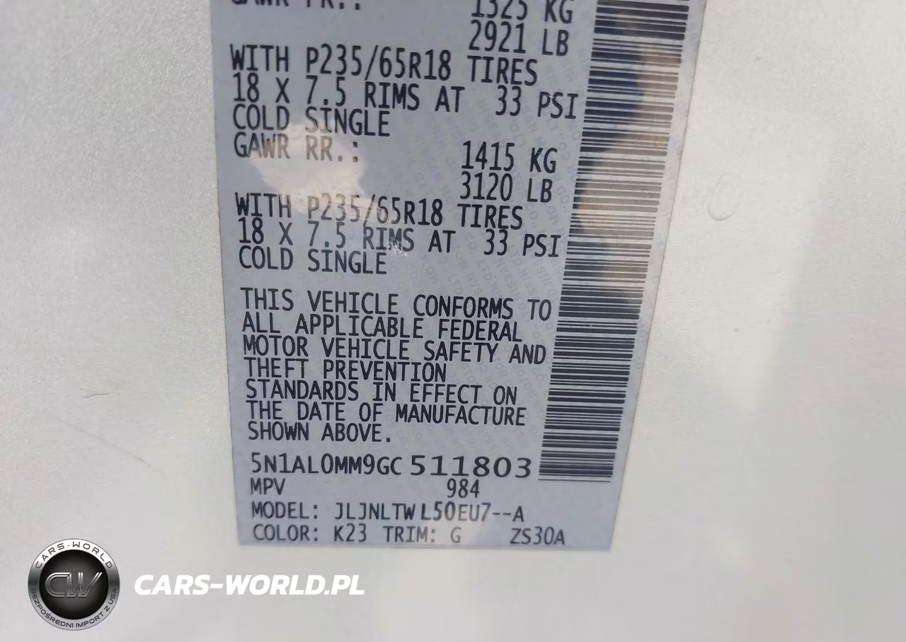 2016 Infiniti Qx60 VIN:5N1AL0MM9GC511803 - 9