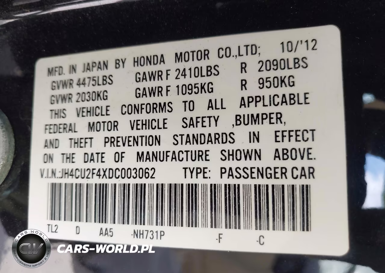 2013 Acura Tsx 2.4 VIN:JH4CU2F4XDC003062 - 9