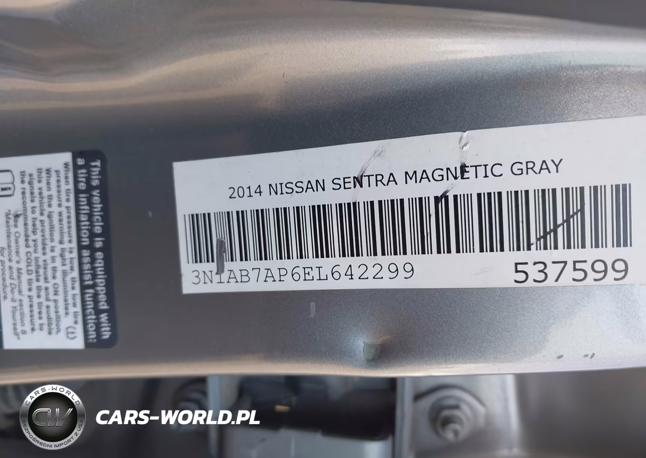 2014 Nissan Sentra Sv VIN:3N1AB7AP6EL642299 - 9