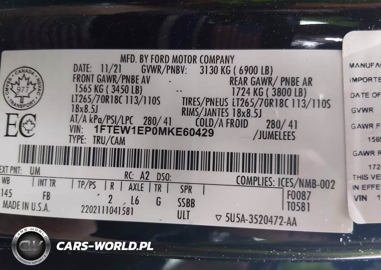 2021 Ford F-150 Xlt VIN:1FTEW1EP0MKE60429 - 9