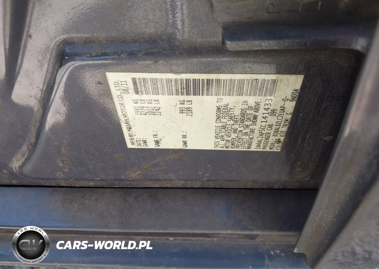 2012 Nissan Altima 2.5 S VIN:1N4AL2AP5CC141433 - 9