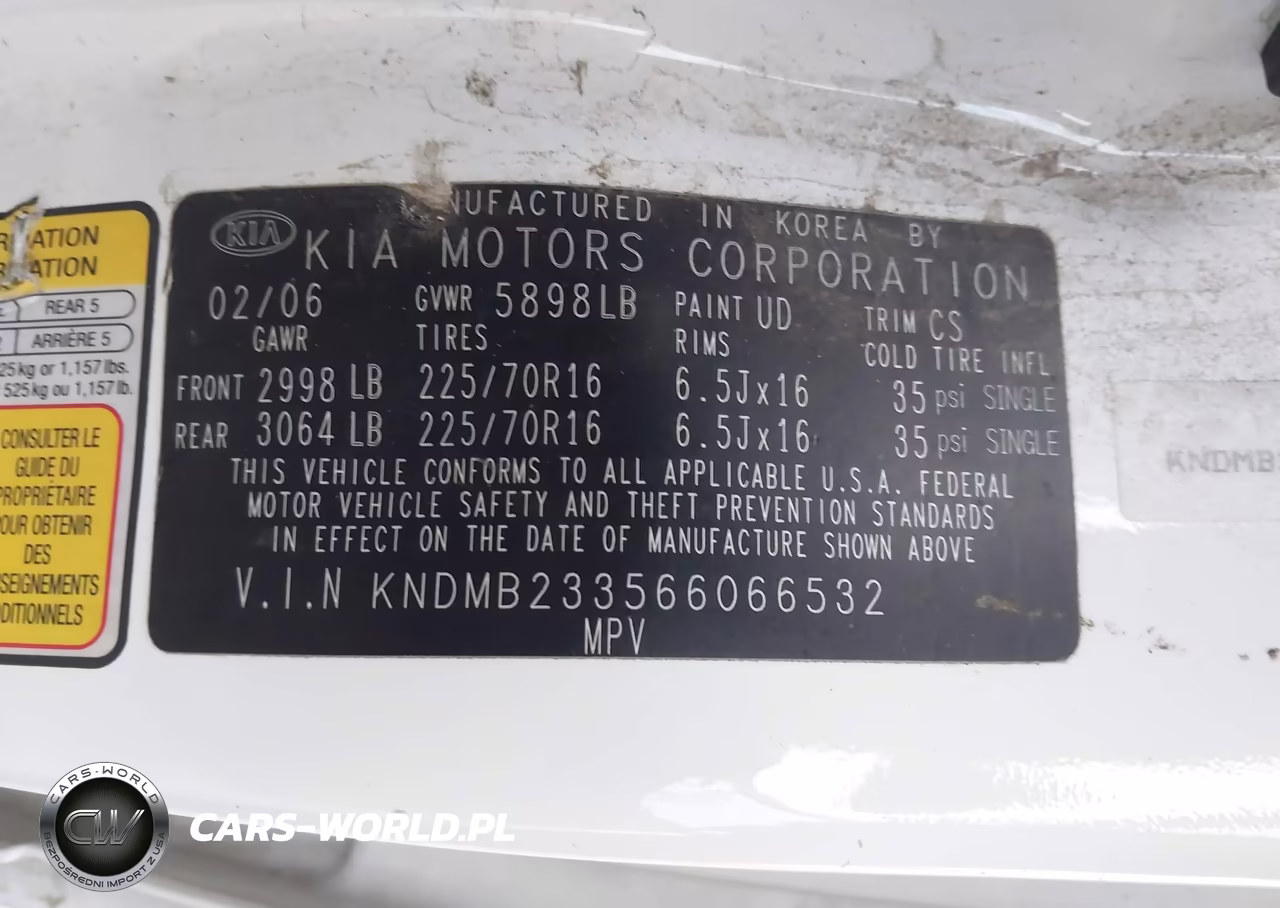 2006 Kia Sedona Ex-Lx VIN:KNDMB233566066532 - 9