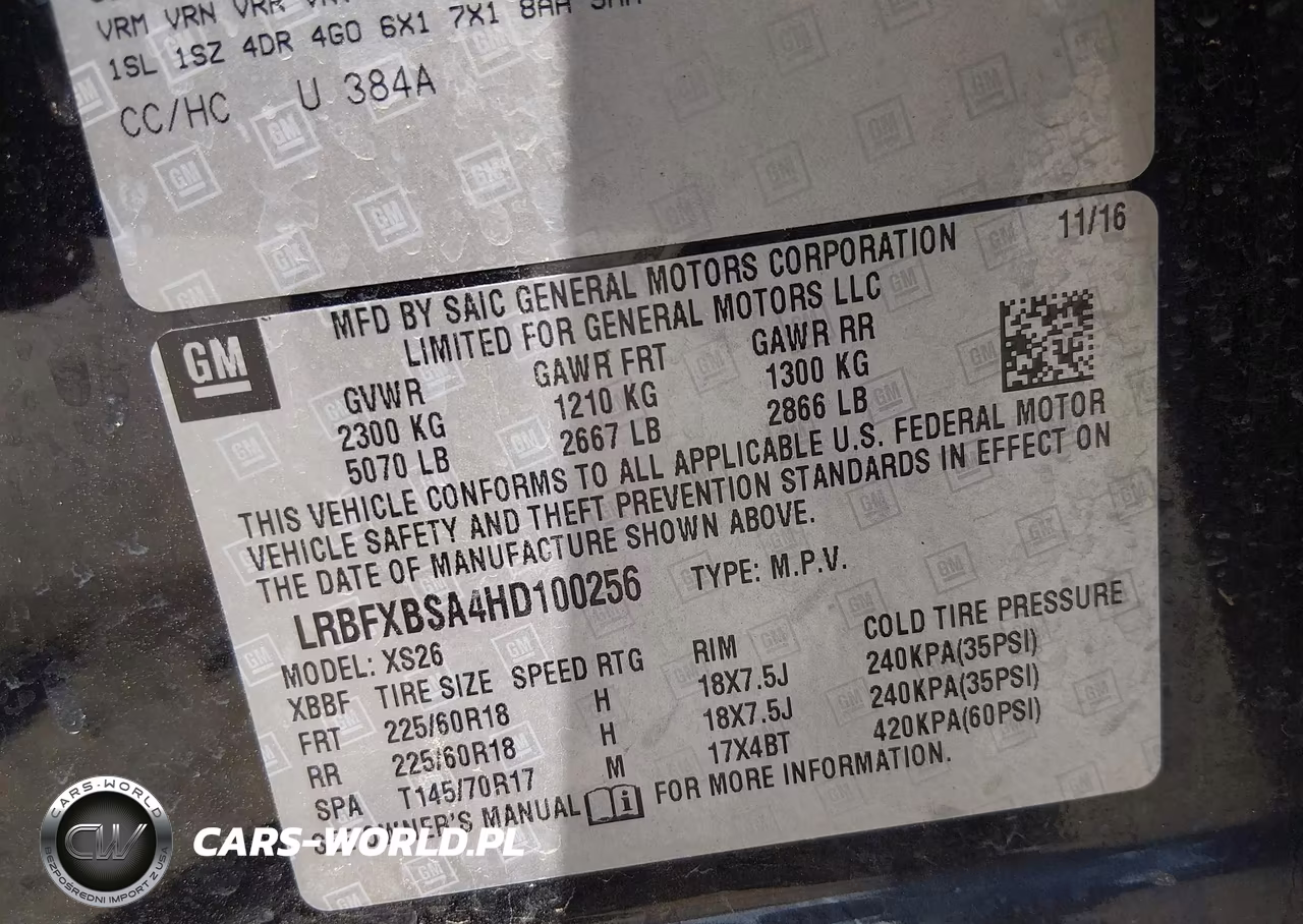 2017 Buick Envision Essence VIN:LRBFXBSA4HD100256 - 9