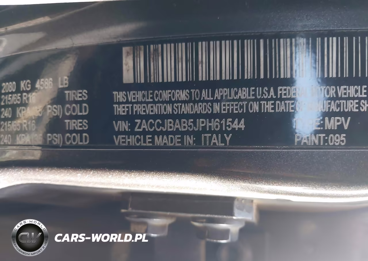 2018 Jeep Renegade Sport 4X4 VIN:ZACCJBAB5JPH61544 - 9
