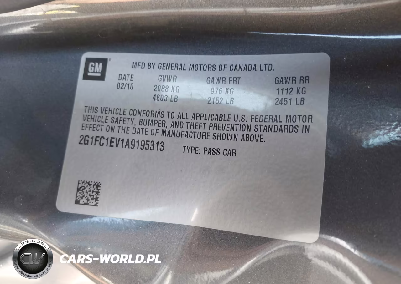 2010 Chevrolet Camaro 2Lt VIN:2G1FC1EV1A9195313 - 9