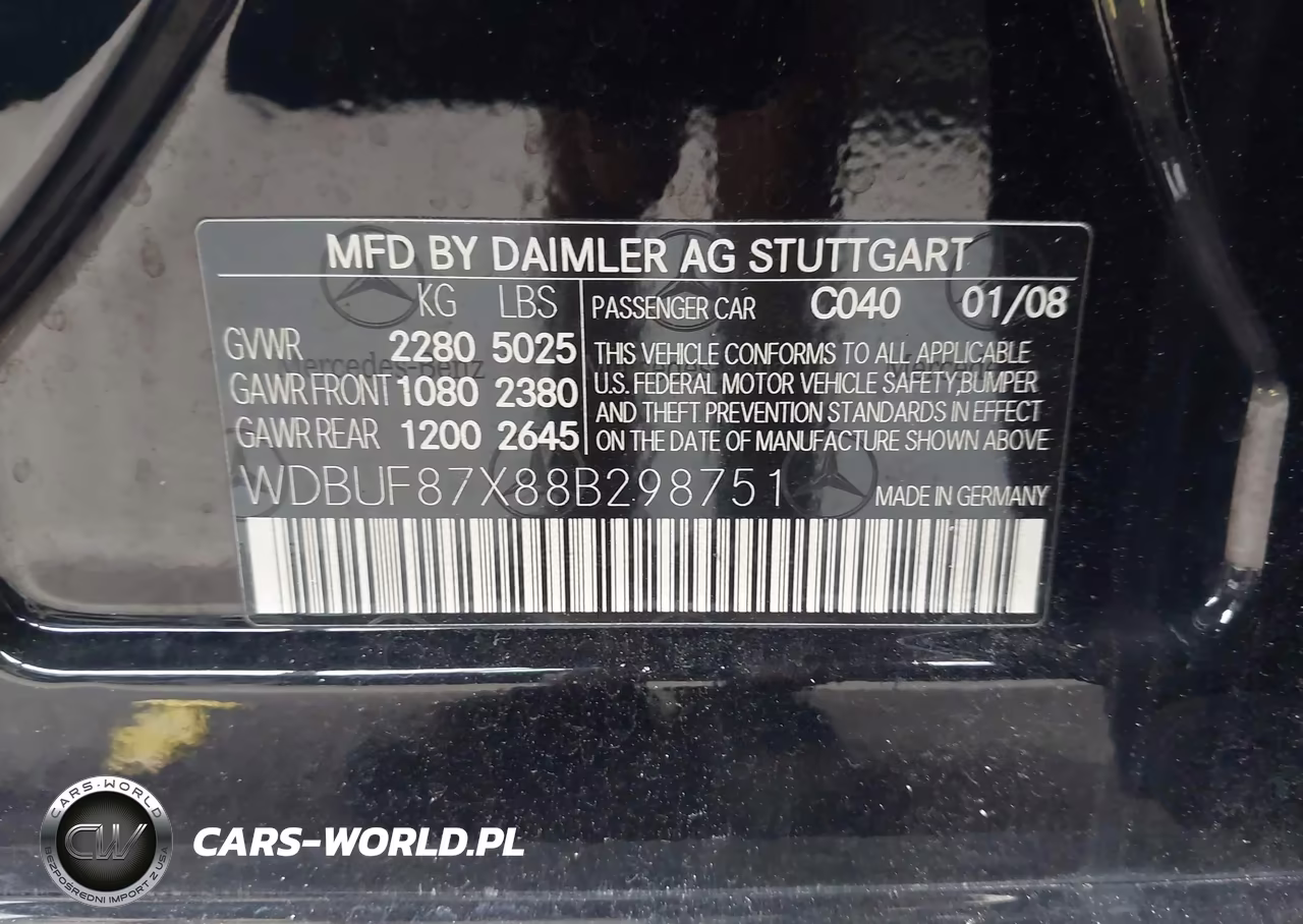 2008 Mercedes-Benz E 350 4Matic VIN:WDBUF87X88B298751 - 9