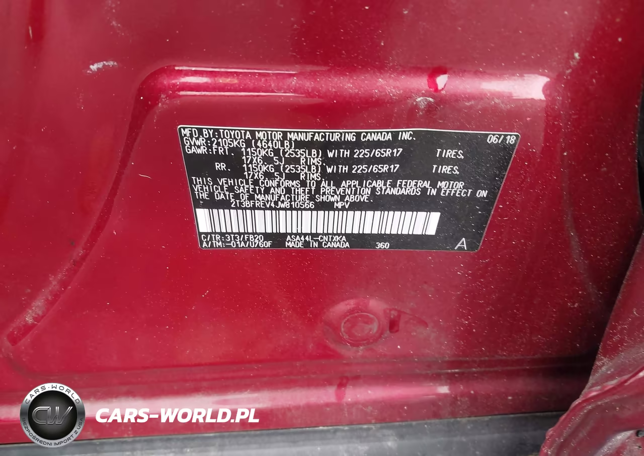 2018 Toyota Rav4 Le VIN:2T3BFREV4JW810566 - 9