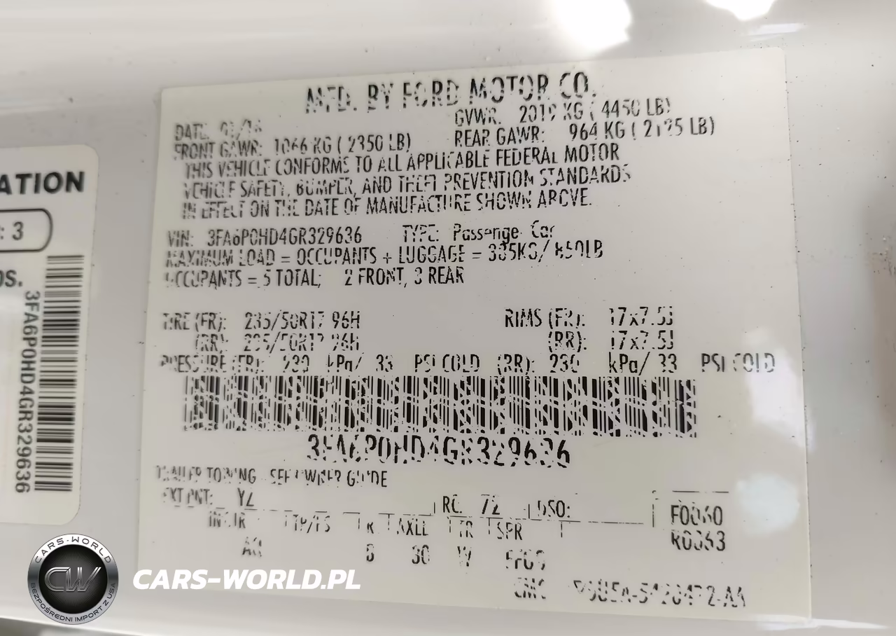 2016 Ford Fusion Se VIN:3FA6P0HD4GR329636 - 9
