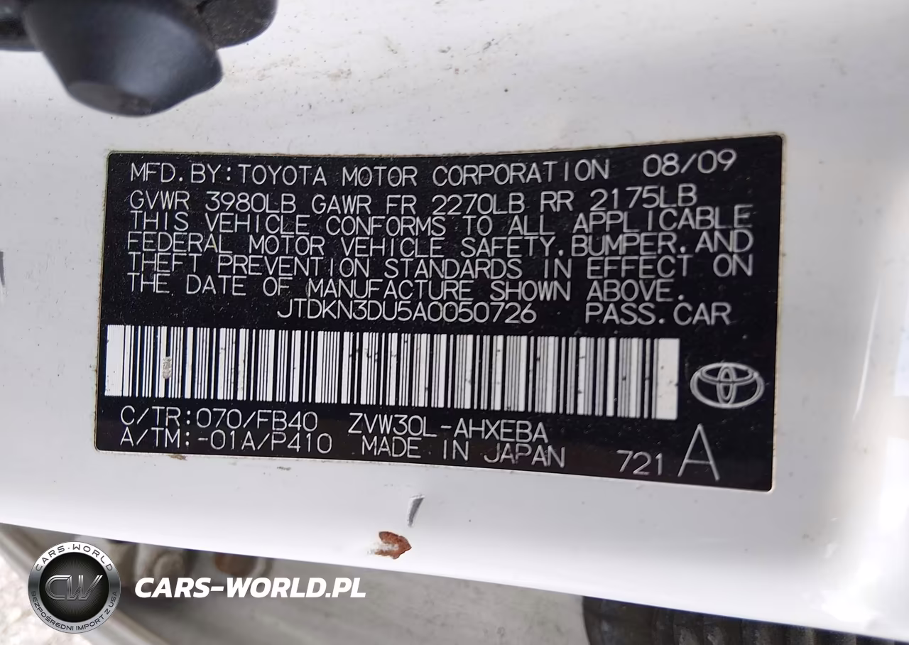 2010 Toyota Prius Iii VIN:JTDKN3DU5A0050726 - 9