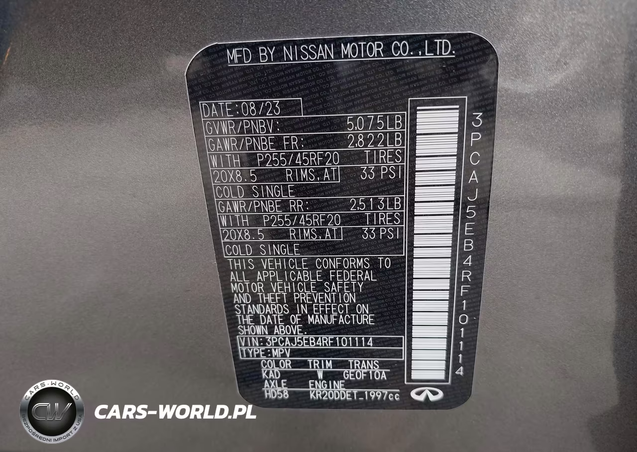 2024 Infiniti Qx50 Sensory Awd VIN:3PCAJ5EB4RF101114 - 9