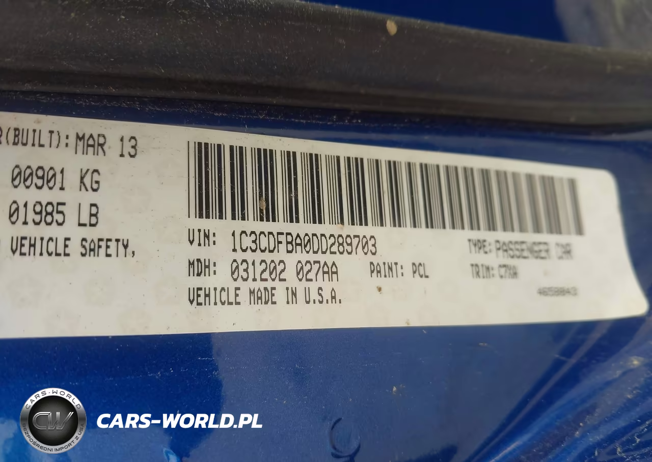 2013 Dodge Dart Sxt VIN:1C3CDFBA0DD289703 - 9