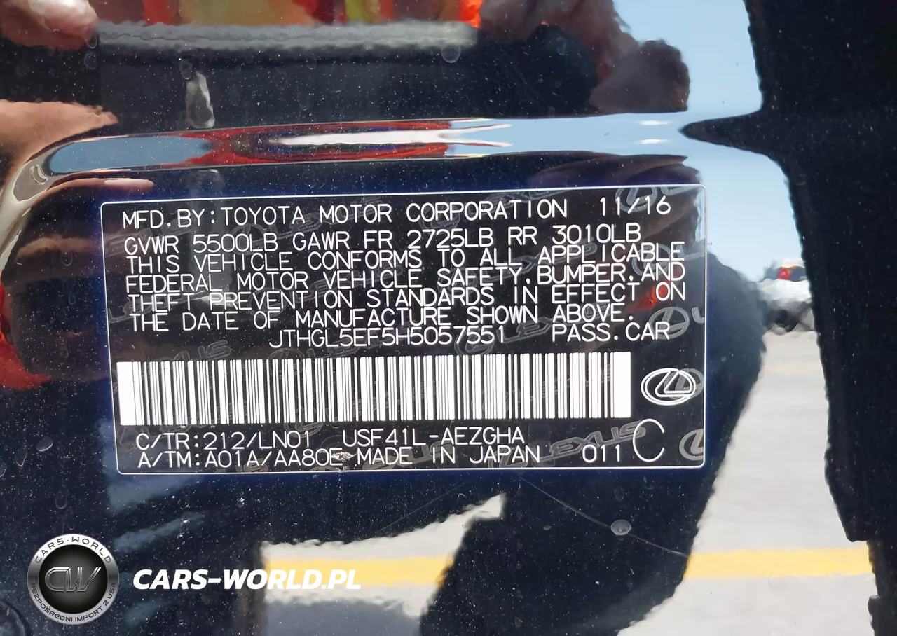 2017 Lexus Ls 460 L VIN:JTHGL5EF5H5057551 - 9