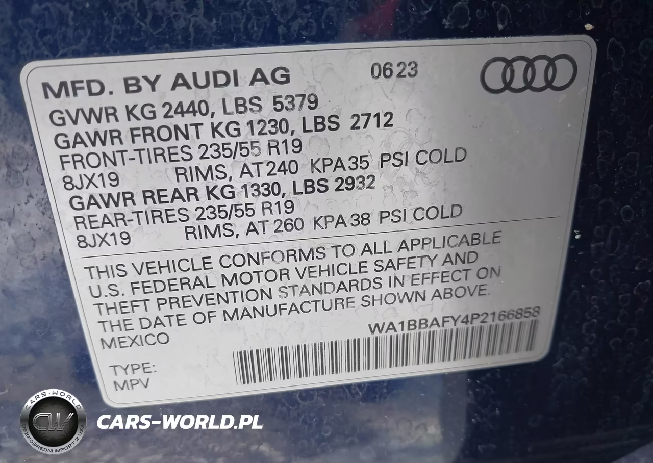 2023 Audi Q5 Premium Plus 40 Tfsi Quattro S Tronic VIN:WA1BBAFY4P2166858 - 9
