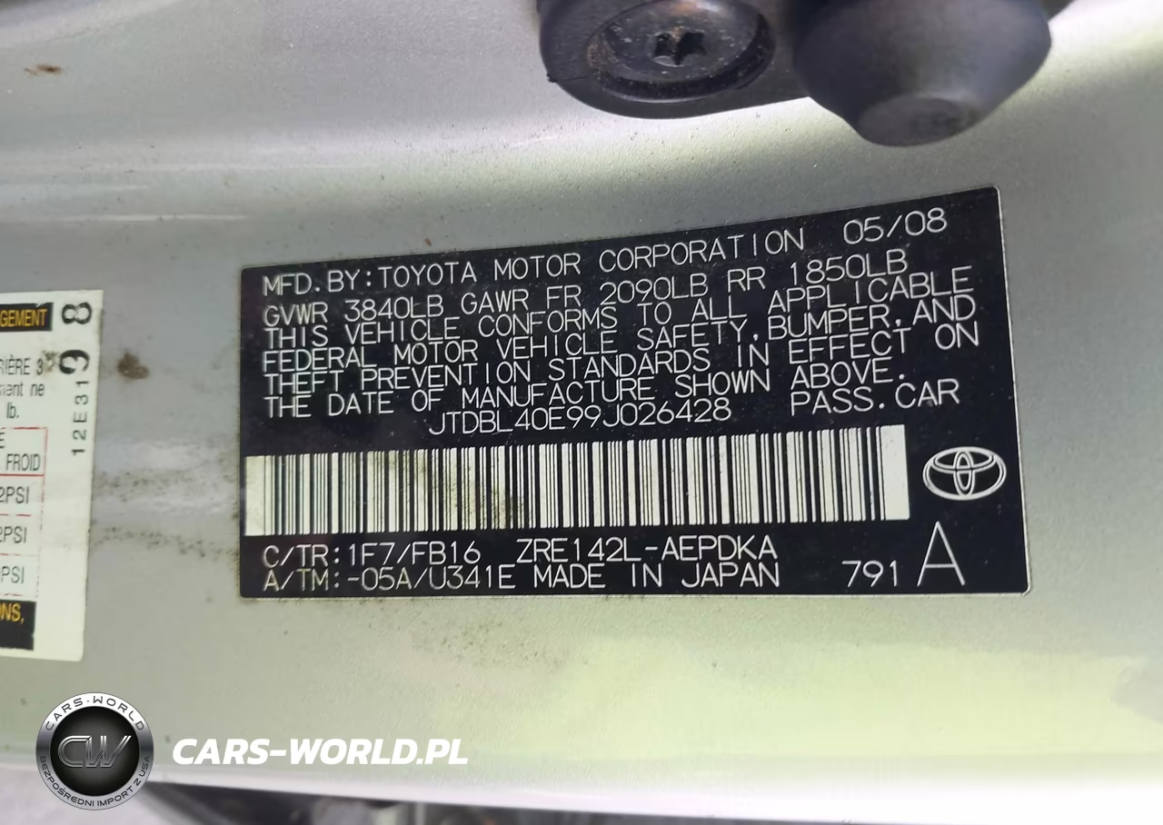 2009 Toyota Corolla Le VIN:JTDBL40E99J026428 - 9
