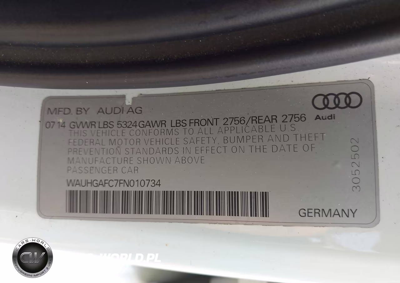 2015 Audi A6 3.0T Premium Plus VIN:WAUHGAFC7FN010734 - 9