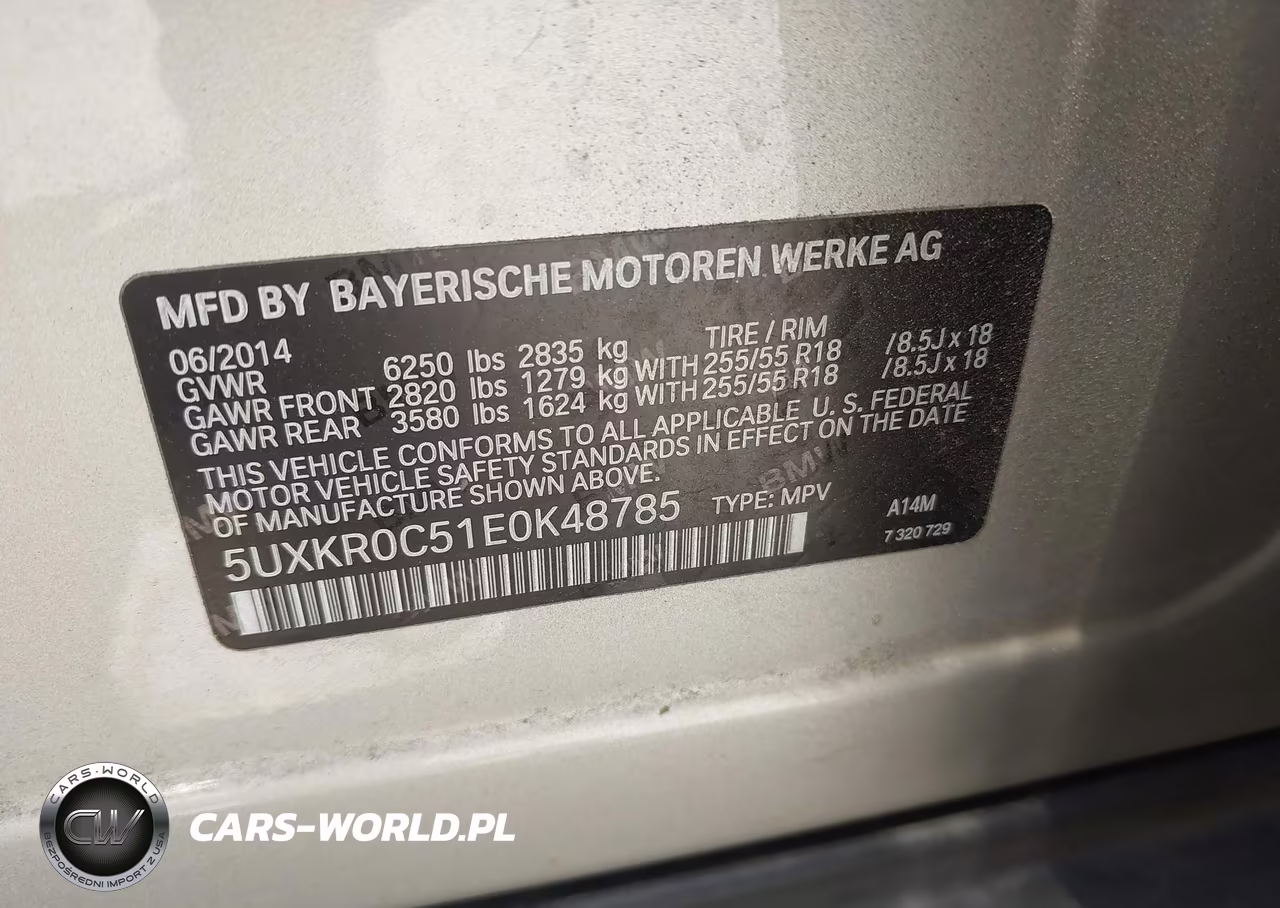 2014 BMW X5 xDrive35I VIN:5UXKR0C51E0K48785 - 9