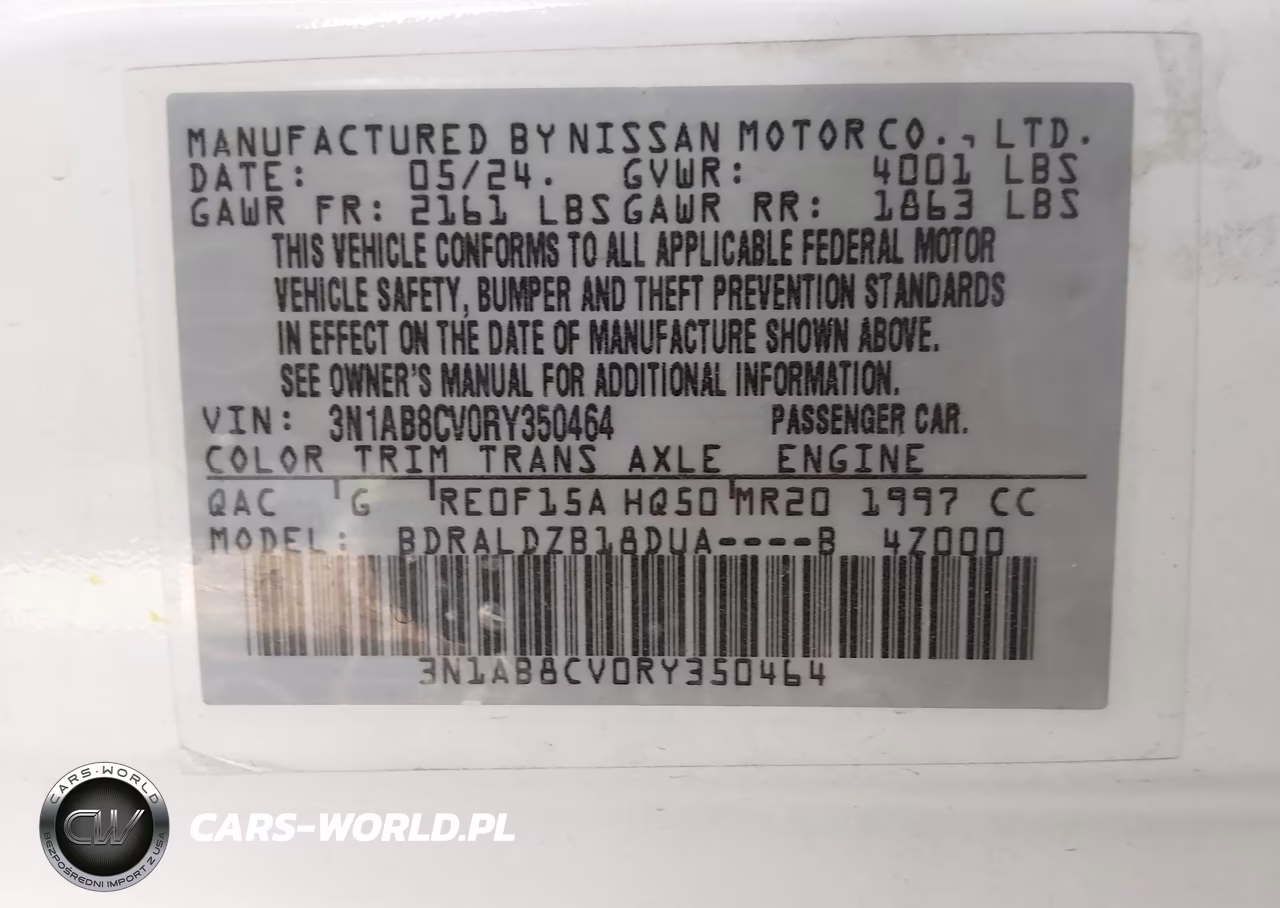 2024 Nissan Sentra Sv Xtronic Cvt VIN:3N1AB8CV0RY350464 - 9