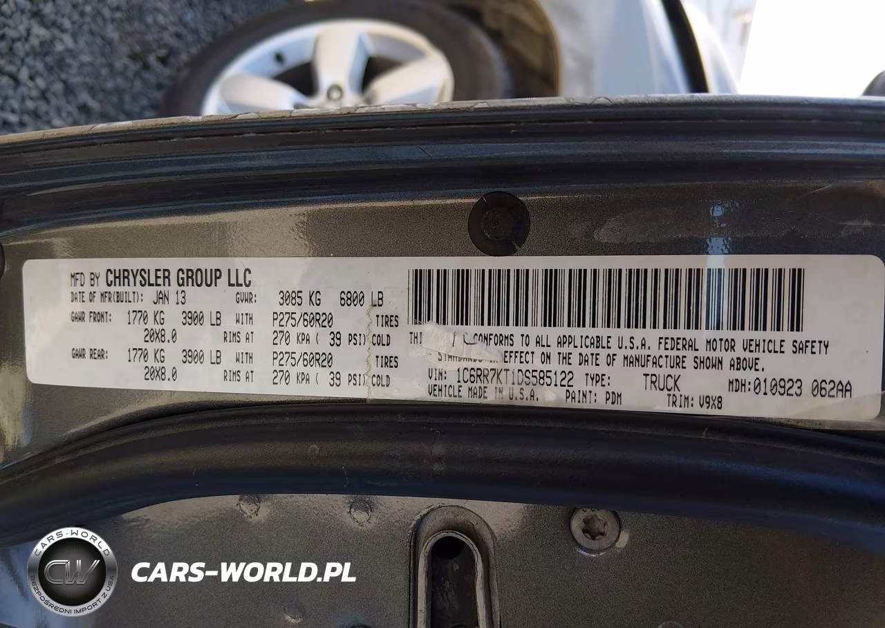 2013 Ram 1500 Express VIN:1C6RR7KT1DS585122 - 9