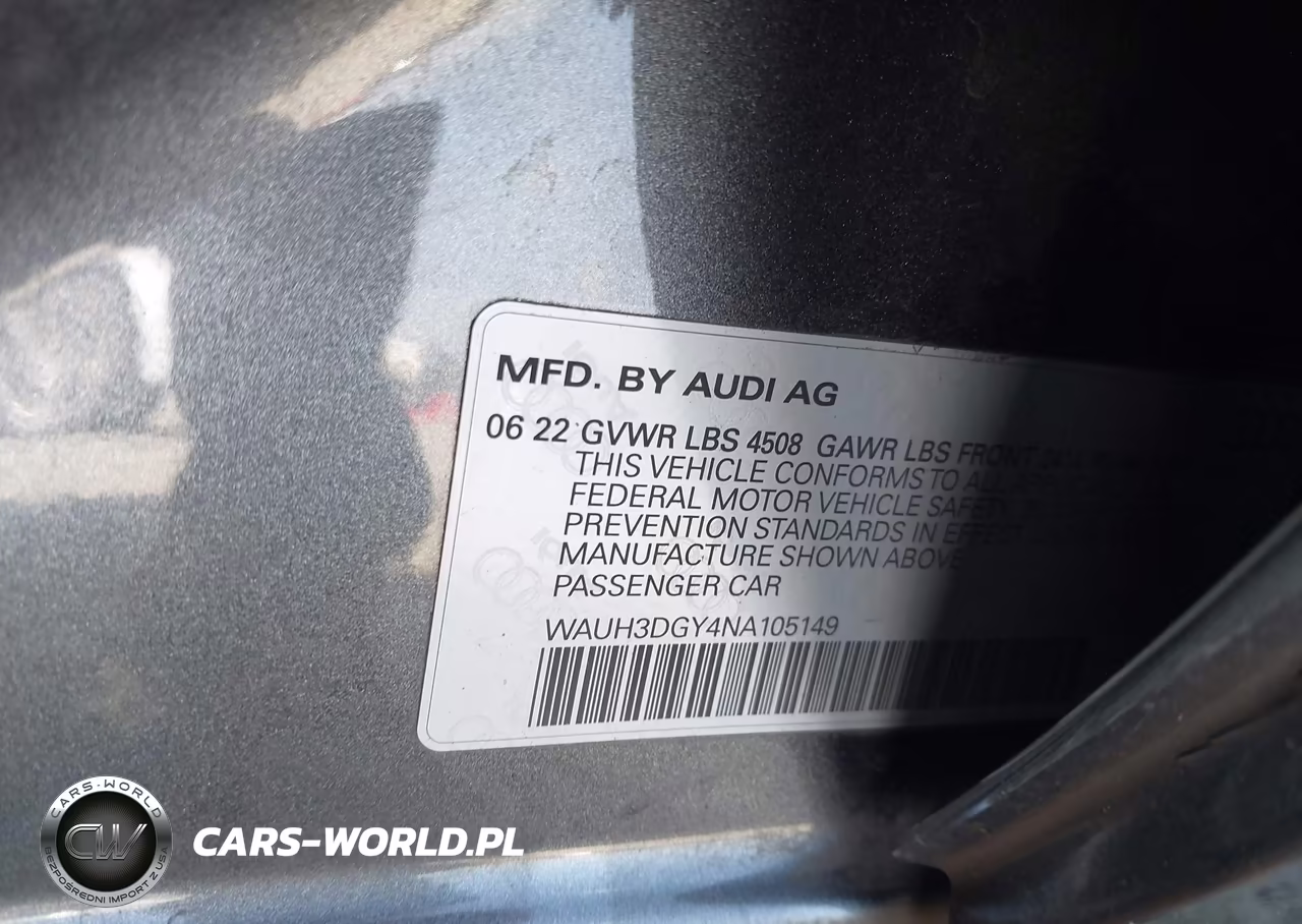 2022 Audi S3 Premium Plus Tfsi Quattro S Tronic VIN:WAUH3DGY4NA105149 - 9