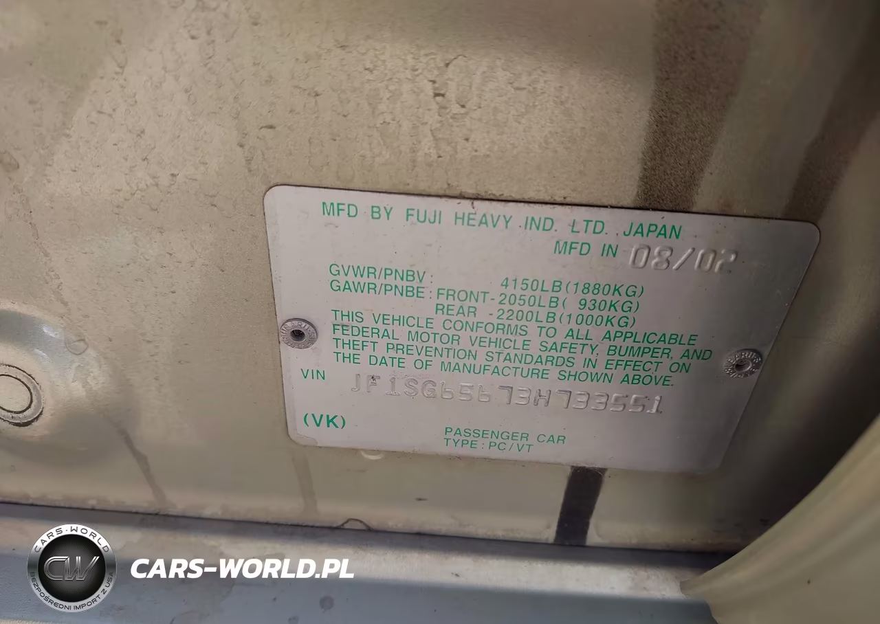 2003 Subaru Forester Xs VIN:JF1SG65673H733551 - 9