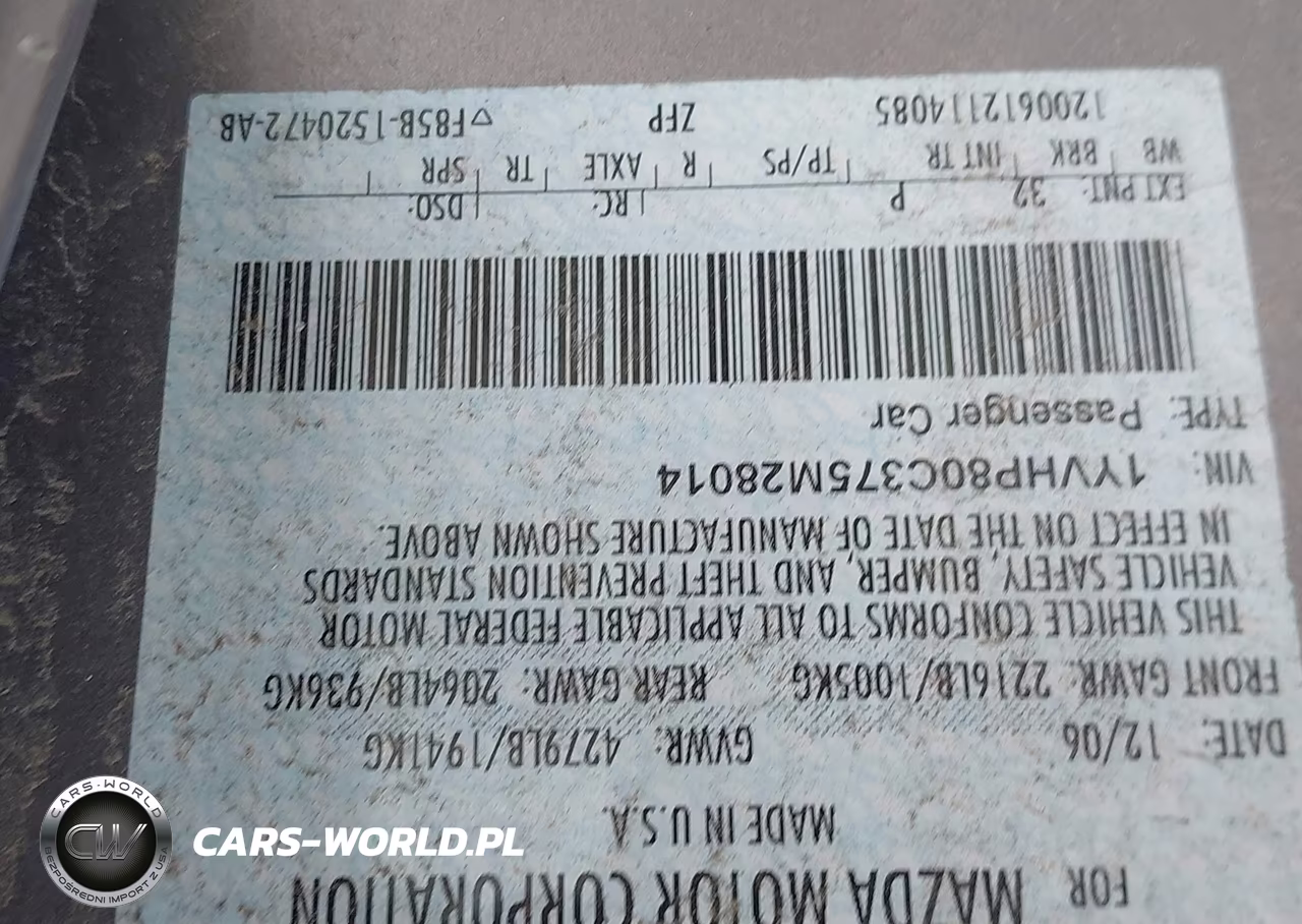 2007 Mazda Mazda6 I Sport Ve VIN:1YVHP80C375M28014 - 9