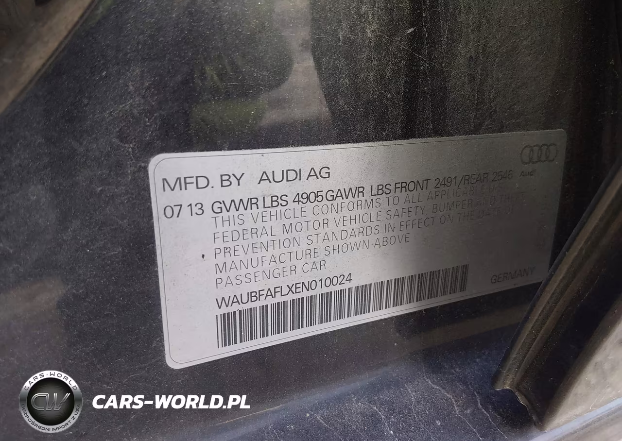 2014 Audi A4 2.0T Premium VIN:WAUBFAFLXEN010024 - 9