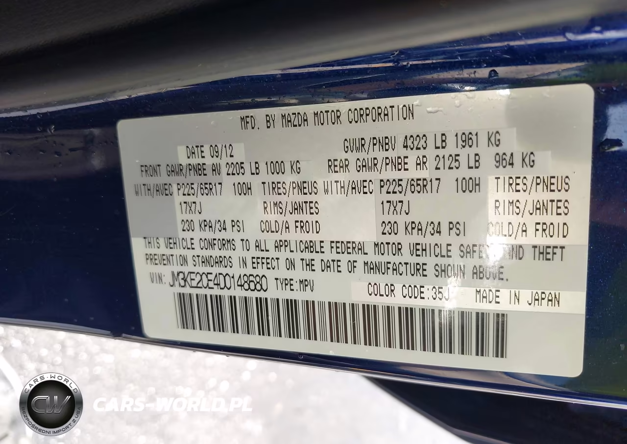 2013 Mazda Cx-5 Touring VIN:JM3KE2CE4D0148680 - 9