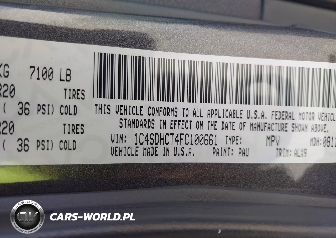 2015 Dodge Durango R-T VIN:1C4SDHCT4FC100661 - 9