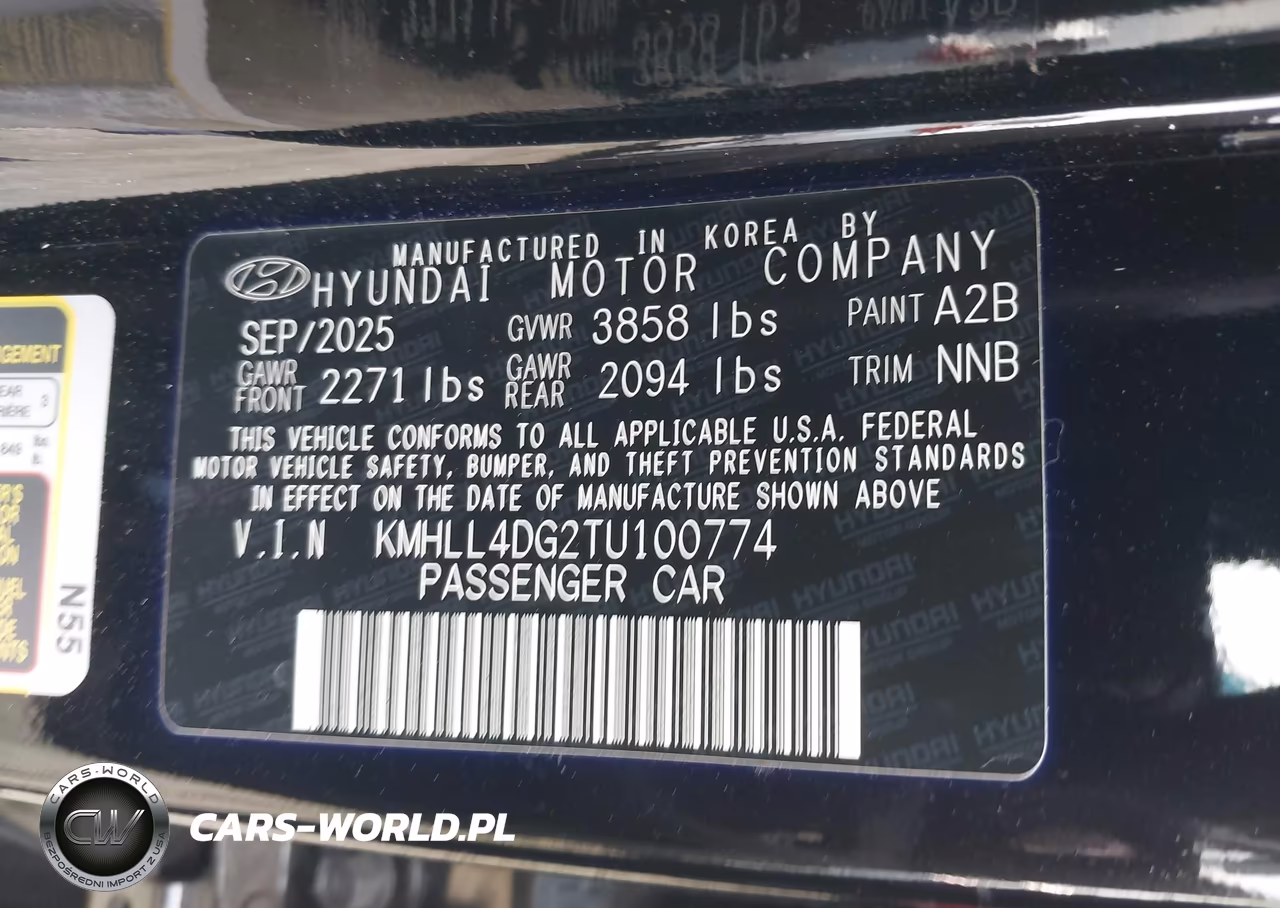 2026 Hyundai Elantra Se VIN:KMHLL4DG2TU100774 - 9