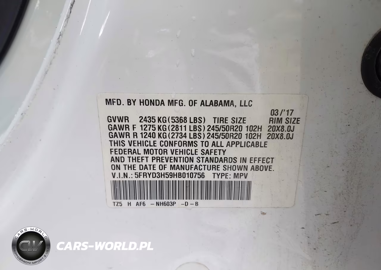 2017 Acura Mdx Technology Package VIN:5FRYD3H59HB010756 - 9