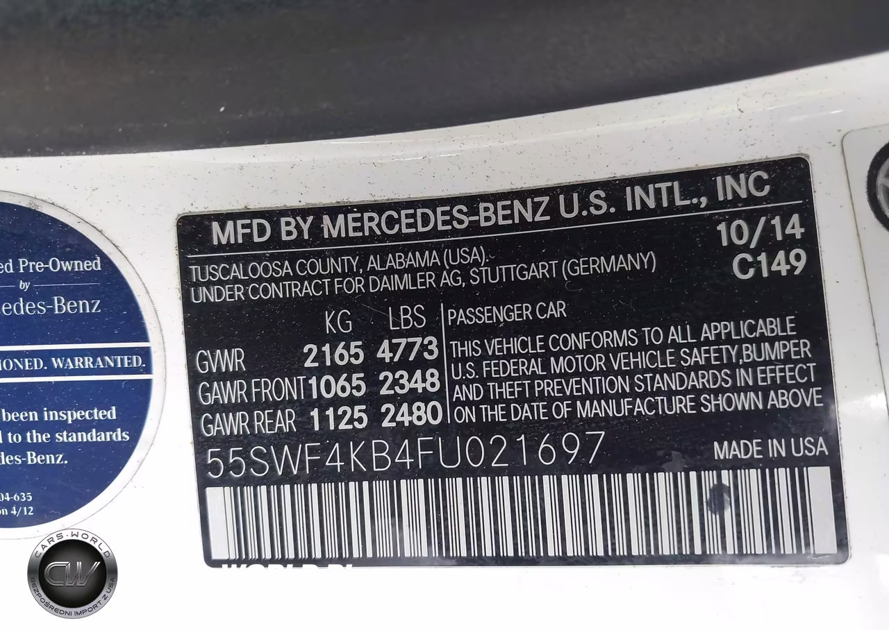 2015 Mercedes-Benz C 300 4Matic VIN:55SWF4KB4FU021697 - 9