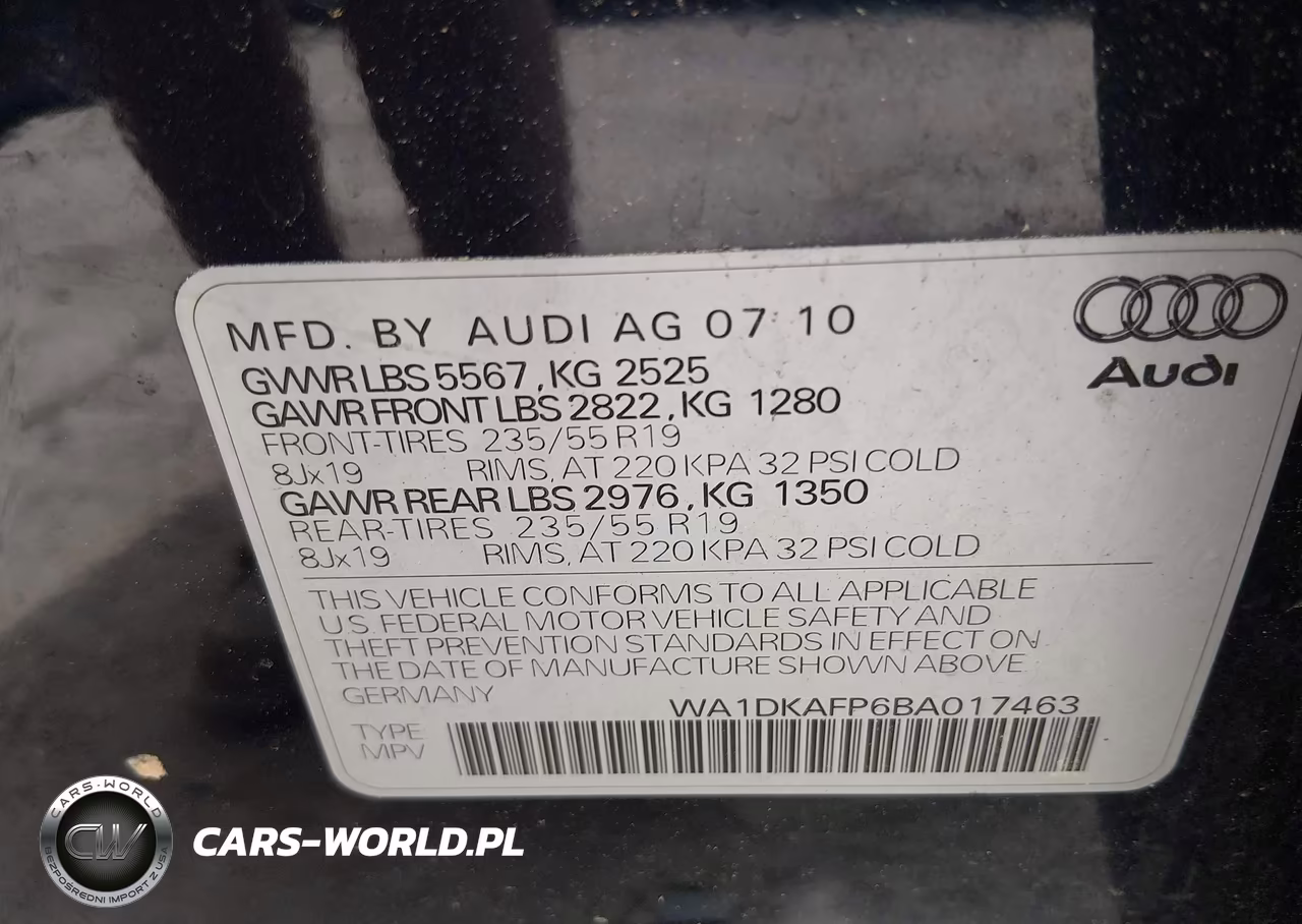 2011 Audi Q5 3.2 Premium Plus VIN:WA1DKAFP6BA017463 - 9