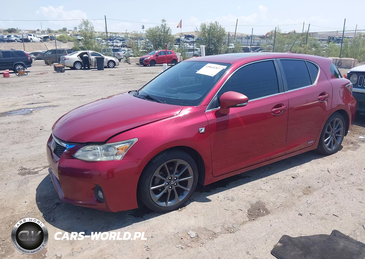 2013 Lexus Ct 200H VIN:JTHKD5BH3D2144390 - 2