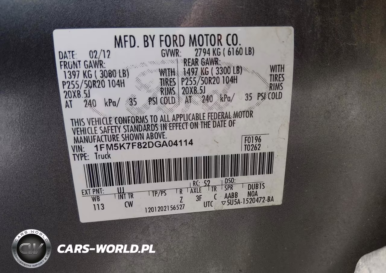 2013 Ford Explorer Limited VIN:1FM5K7F82DGA04114 - 9