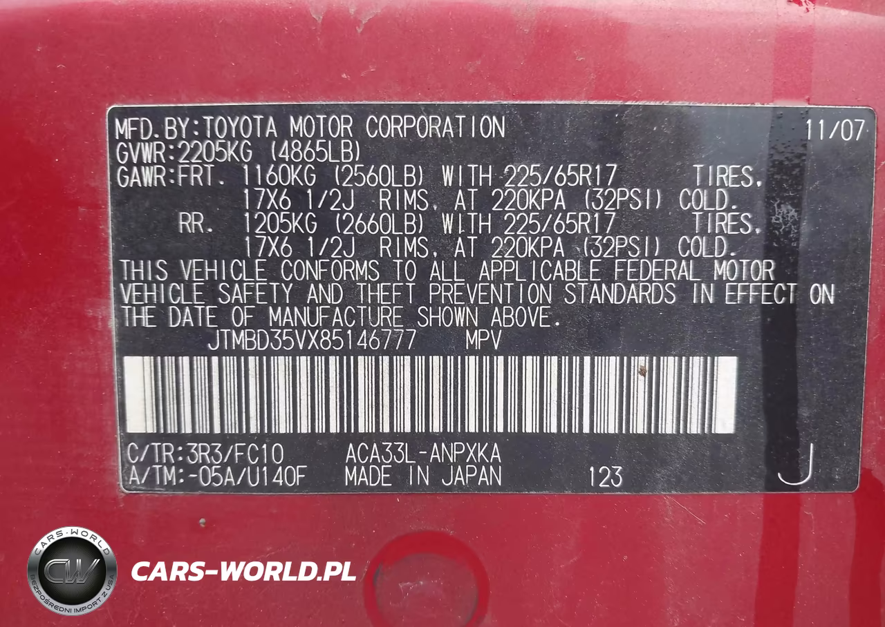 2008 Toyota Rav4 VIN:JTMBD35VX85146777 - 9