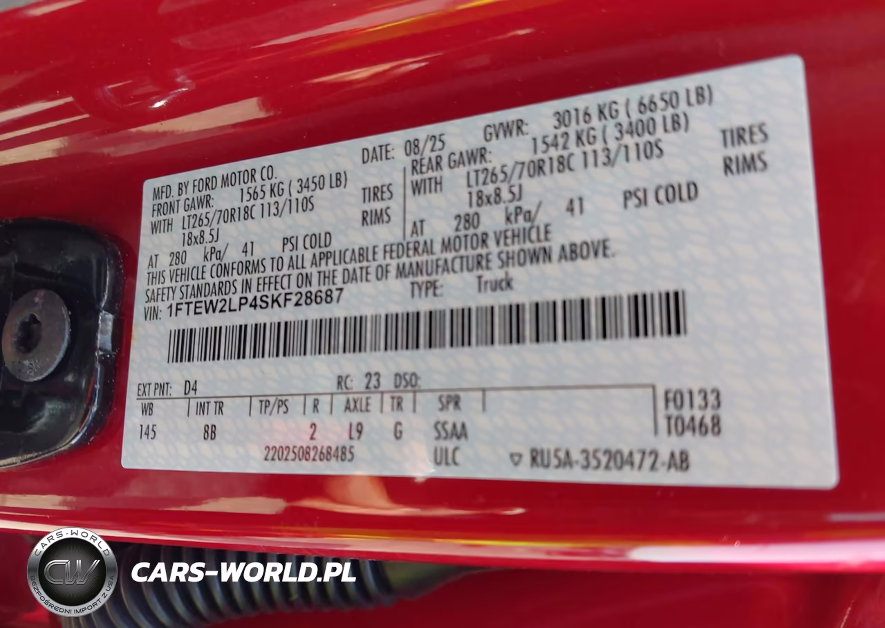2025 Ford F-150 Stx VIN:1FTEW2LP4SKF28687 - 9