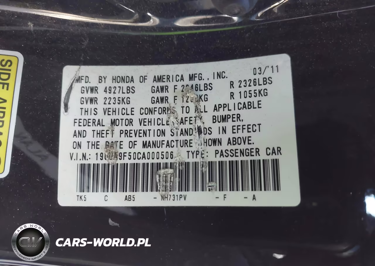 2012 Acura Tl 3.7 VIN:19UUA9F50CA000506 - 9