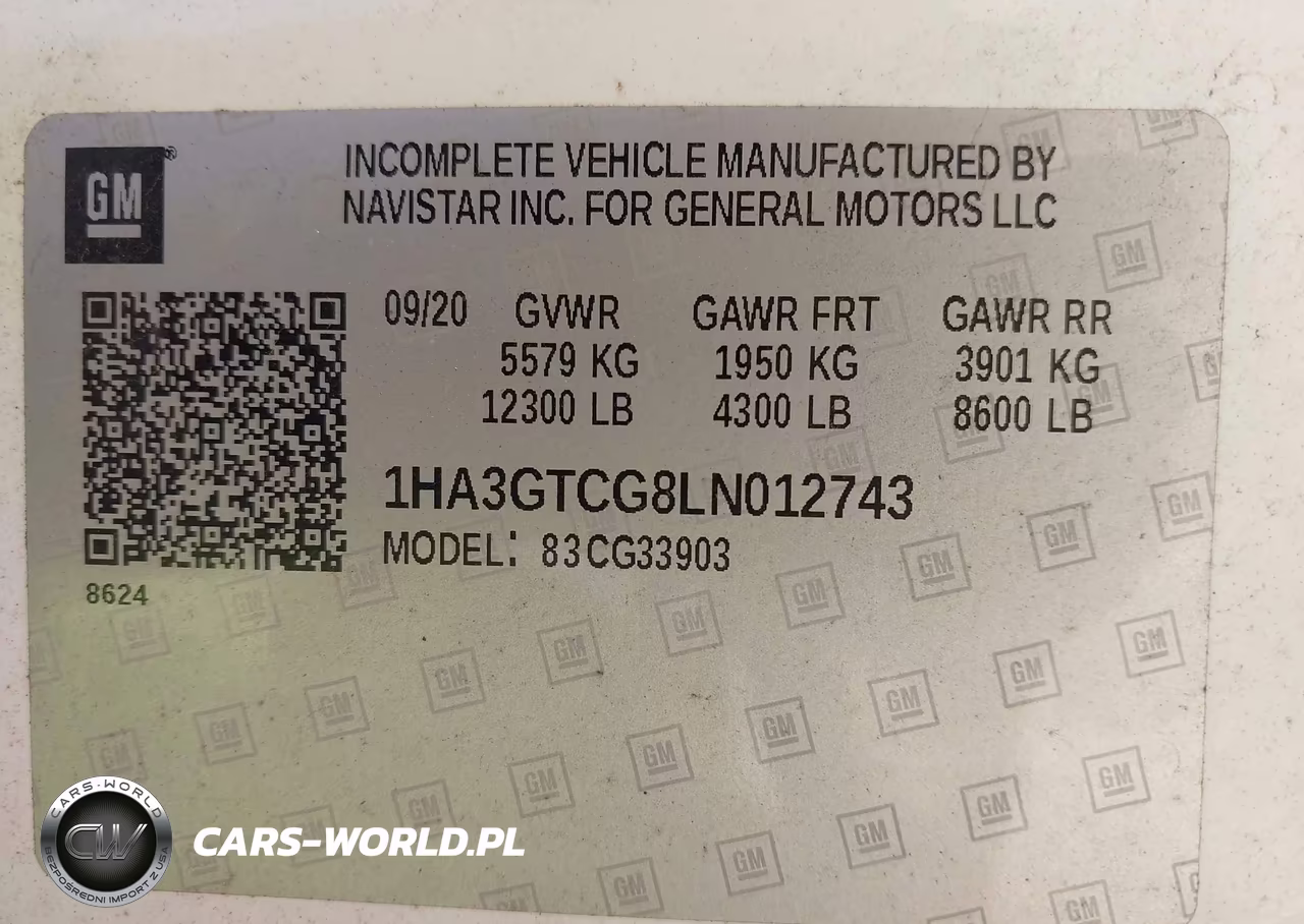 2020 Chevrolet Express Cutaway Work Van VIN:1HA3GTCG8LN012743 - 8