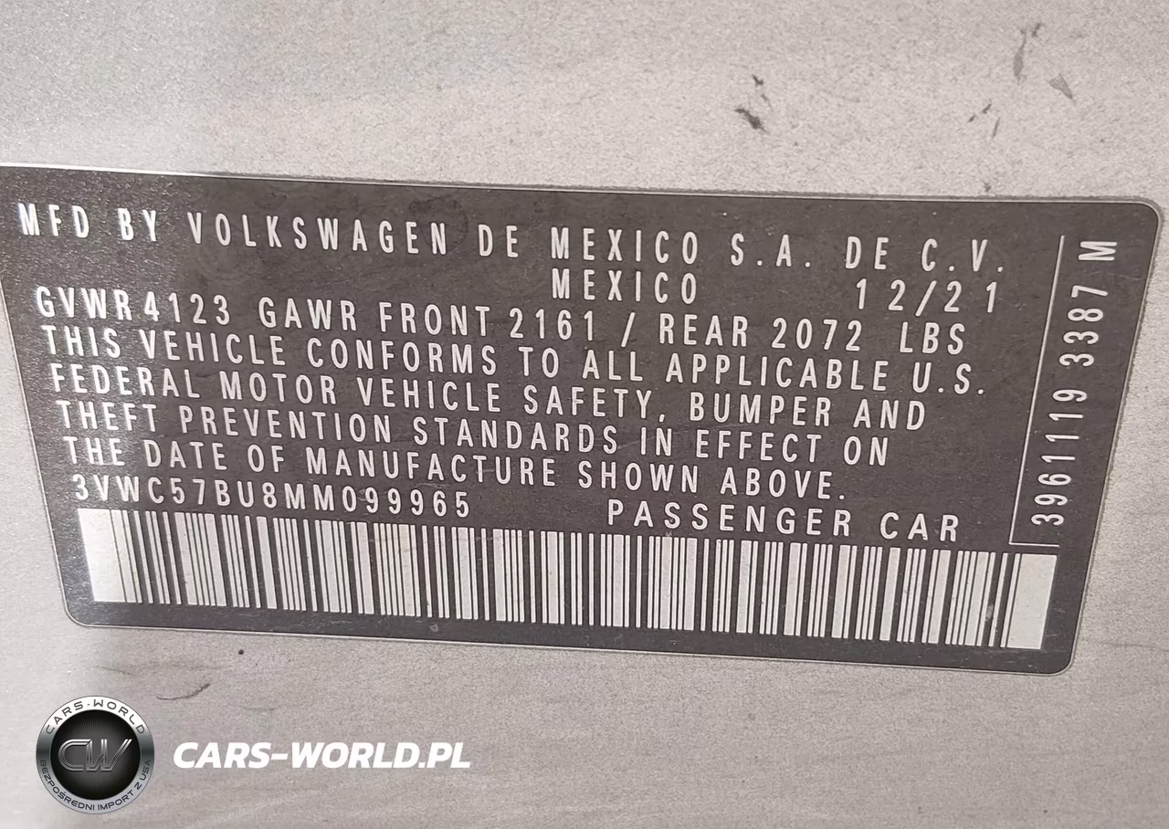 2021 Volkswagen Jetta VIN:3VWC57BU8MM099965 - 9