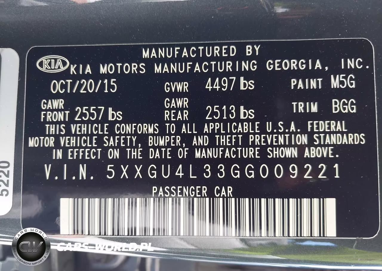 2016 Kia Optima Ex VIN:5XXGU4L33GG009221 - 9
