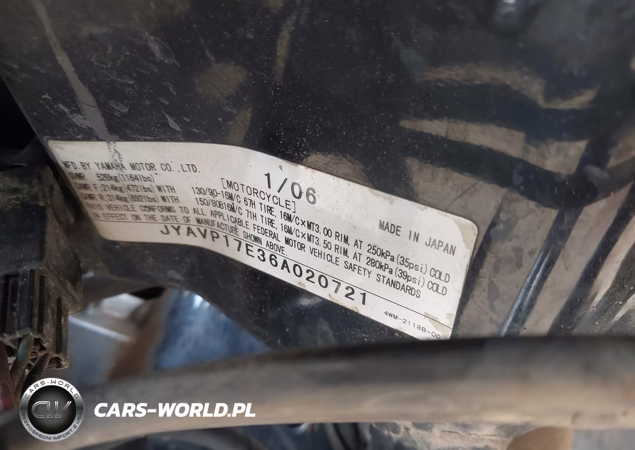 2006 Yamaha Xv1700 A VIN:JYAVP17E36A020721 - 10