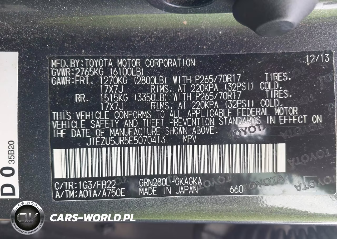 2014 Toyota 4Runner Sr5 VIN:JTEZU5JR5E5070413 - 9