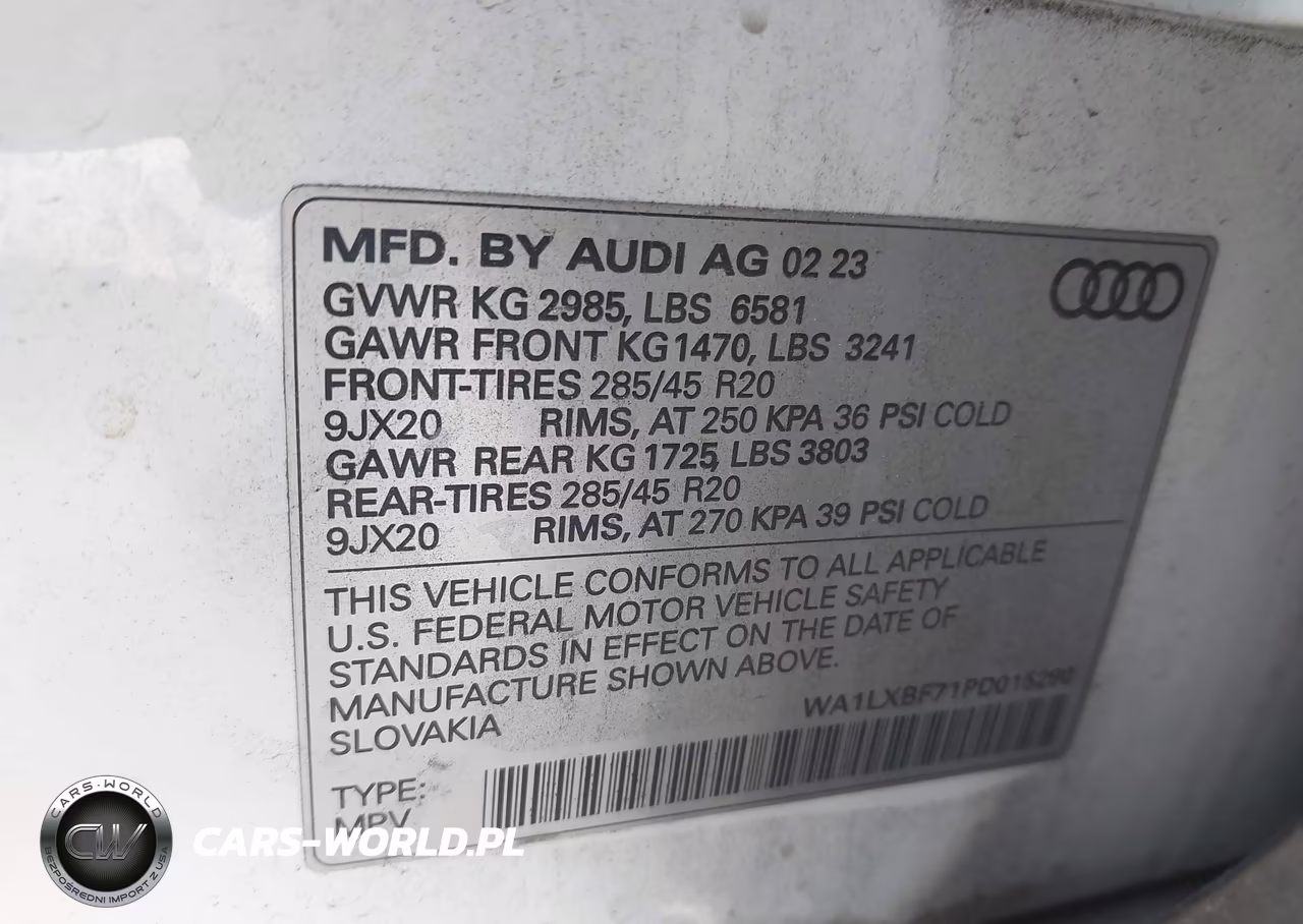 2023 Audi Q7 Premium Plus 55 Tfsi Quattro Tiptronic VIN:WA1LXBF71PD015290 - 9