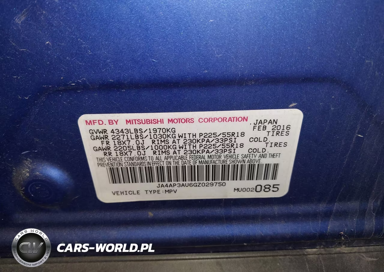 2016 Mitsubishi Outlander Sport 2.0 Es VIN:JA4AP3AU6GZ029750 - 9