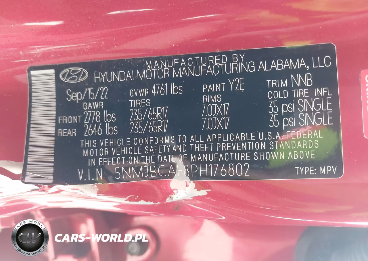 2023 Hyundai Tucson Sel VIN:5NMJBCAE8PH176802 - 9