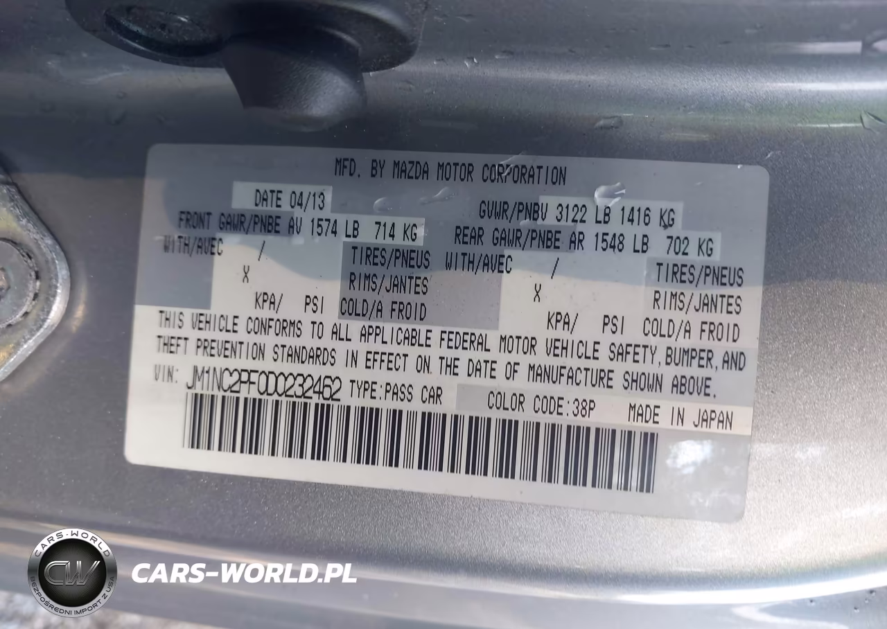 2013 Mazda Mx-5 Miata Grand Touring VIN:JM1NC2PF0D0232462 - 9